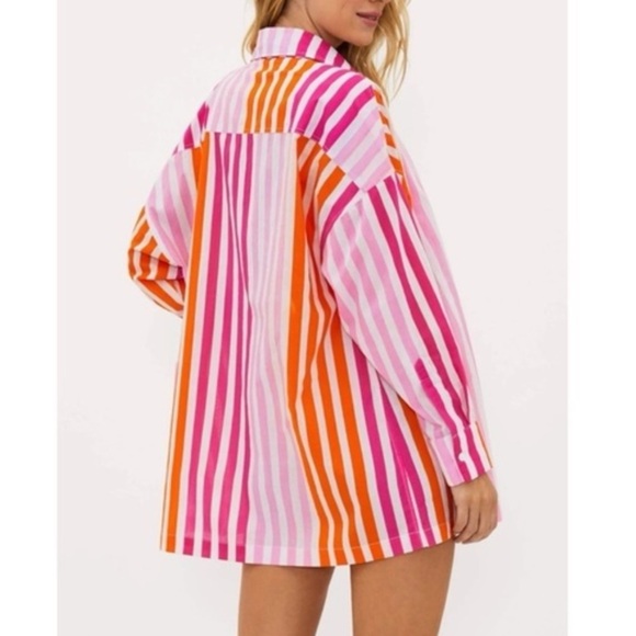 NWOT Beach Riot Alexa cotton button front coverup top LP - Picture 3 of 9